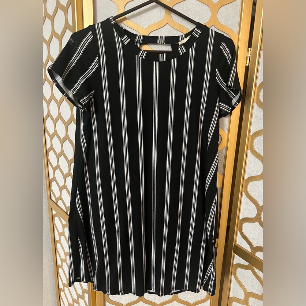 Striped mini dress